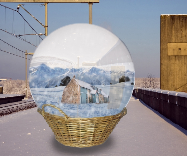 Creation of winter globe: Step 7